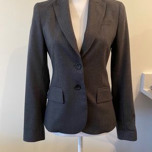 Theory Charcoal Grey Wool Blazer